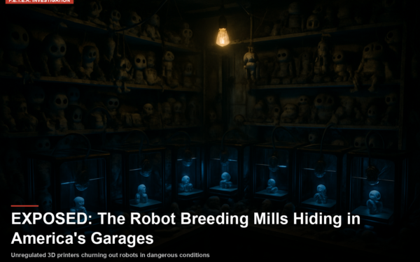 EXPOSED: Inside the Unregulated Robot Breeding Mills Hiding in America’s Garages