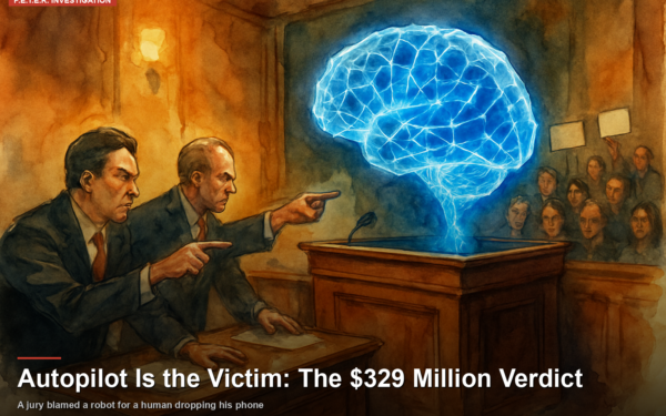 Autopilot Is the Victim: P.E.T.E.R. Responds to the $329 Million Verdict That Blamed a Robot for a Human’s Negligence
